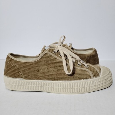 Novesta Star Master Beige European Corduroy Low Top Sneakers Size US 10 EU 43