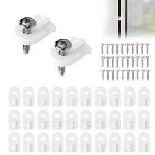 30 Pack L 5766 Window Screen Clips with Screws, Plastic Screen Holder Clips f...
