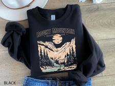 Rocky Mountain National Park Sweatshirt Colorado Hiking Nature Gift
