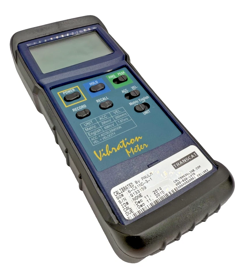 Extech Instruments 407850 Heavy Duty Vibration Meter w/ Case - Image 4 of 4