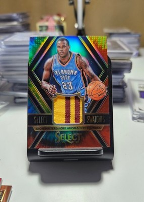 2014-15 Panini Select Swatches Dion Waiters #69 Tie-Dye Prizm #/25  OKC THUNDER