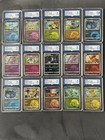 Pokémon Graded Bundle Lot 15 Slabs Gem Pack Volume Reverse Holo Near Mint AEY