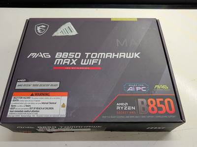 MSI MAG B850 Tomahawk MAX WiFi Motherboard ATX AMD AM5 DDR5 UNTESTED PART/REPAIR