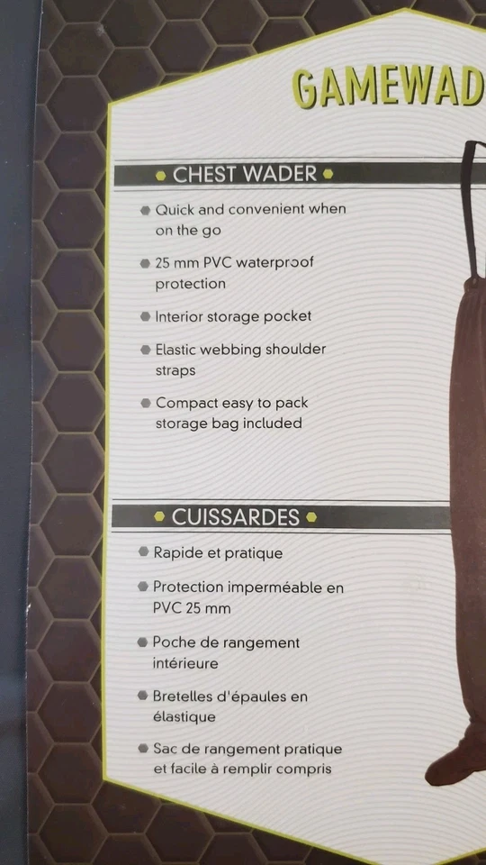 NEW Hodgman Gamewade Chest Packable Waders M/M  028632690390 - Image 2 of 3