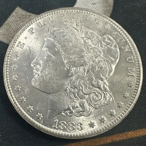 1883 CC Morgan Dollar  MS+ White Coin Excellent Strike. BU