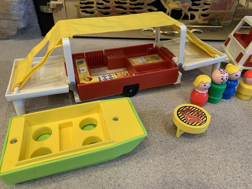 Fisher Price Pop UP Camper - Little People, car, clean and complete - Picture 7 of 9