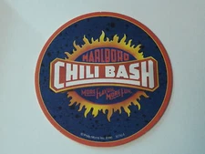 Drink Beer Coaster ~ MARLBORO Chili Bash ~ Philip Morris ~ More Flavor More Fun