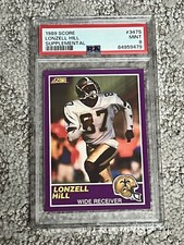 PSA 10 1989 SCORE SUPPLEMENTAL FOOTBALL CARD ROOKIE LONZELL HILL SAINTS