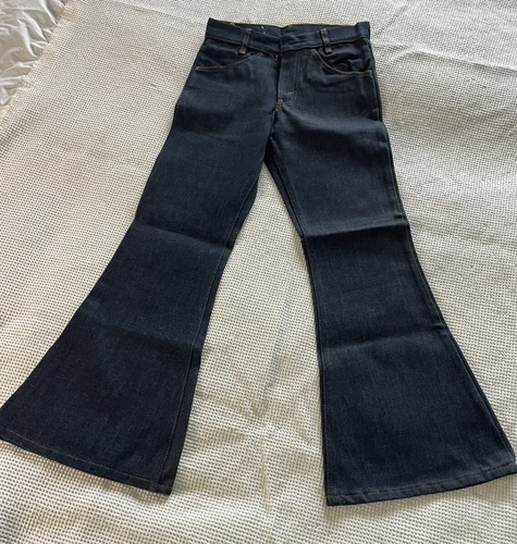 VTG Levi’s Student Big Bell Bottom Deadstock Blue Jeans Denim Orange Tab W25 L28 - Bild 2 von 19