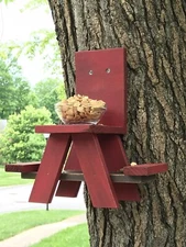 Squirrel Picnic Bench Feeder