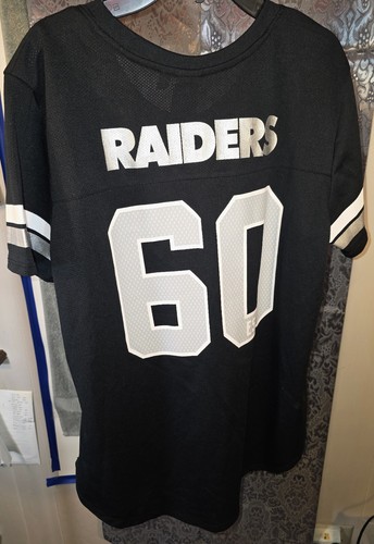 Team Apparel-Boy's Camisa de malla negra/gris de Los Vegas Raiders talla XL (hombre pequeña) - Imagen 5 de 7