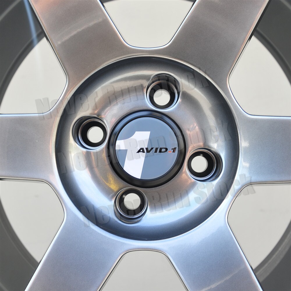 AVID.1 AV-06 17x8 4x100 +35 OFFSET HYPER BLACK TE 6 SPOKES