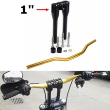 1" Diameter Handlebar & Riser Kit For Harley Dyna Softail Street Bob Low Rider