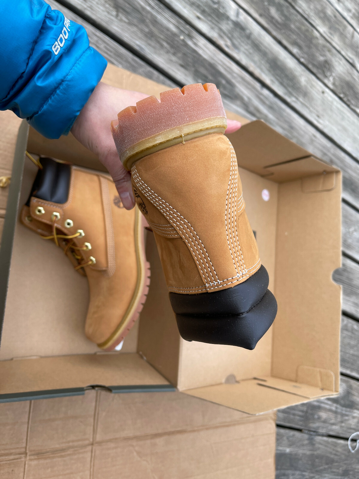 Womens Timberland Waterville 6 Waterproof Boot, Size 7M, Wheat Nubuck image 6