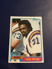 1981 Topps # 304 EDDIE PAYTON Minnesota Vikings Great Card!