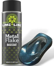 LiME LiNE Blue Metal Flake Basecoat Automotive Grade Sparkle Spray Paint