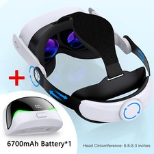 Image of  For Meta Quest 3S/Quest 3/Quest 2, Adjustable Elite Strap+6700mAh Battery