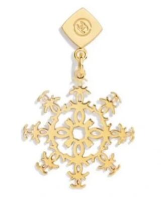 Chanel Classic Gold Snowflake *Limited Edition* With Chanel Drawstring Bag