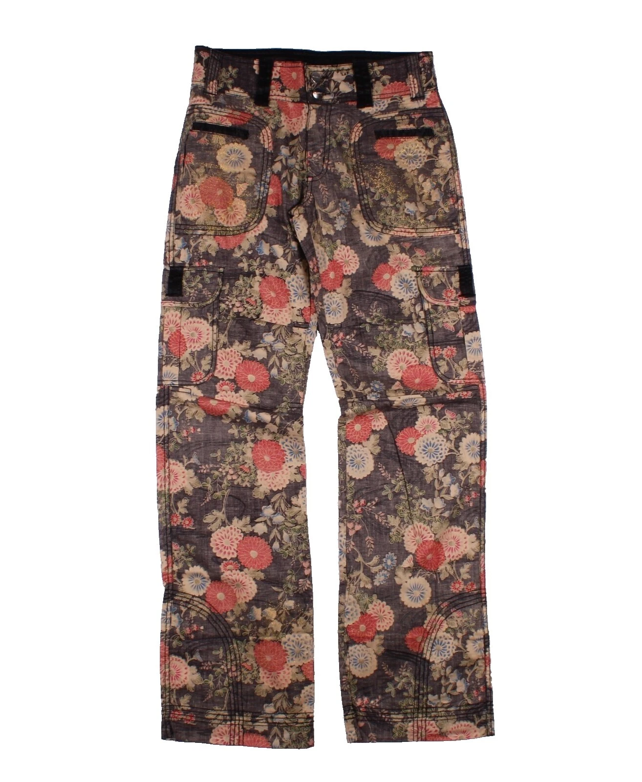 Floral Cargo Pants for Women
