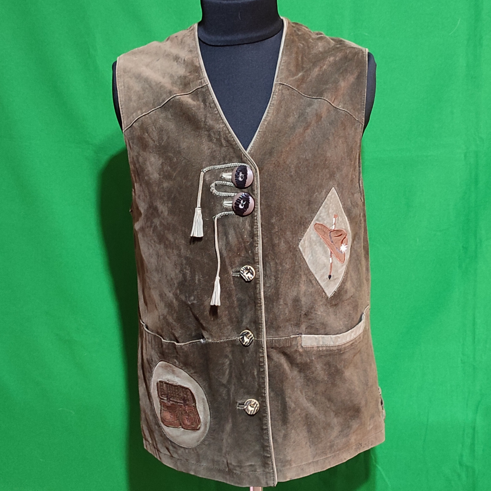 TrApez Trachten Vest Men's Leather Original Tradition… Gem