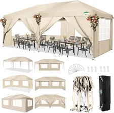 10'x20' Pop Up Canopy Wedding Commercial Heavy Duty Party Tent Gazebo Sidewalls#