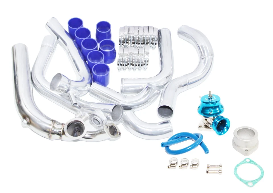 Intercooler+Piping Kit +BOV for VW 95-98 Golf/94-99 Jetta/93-97 Passat 2.8L VR6 - Image 2 of 4