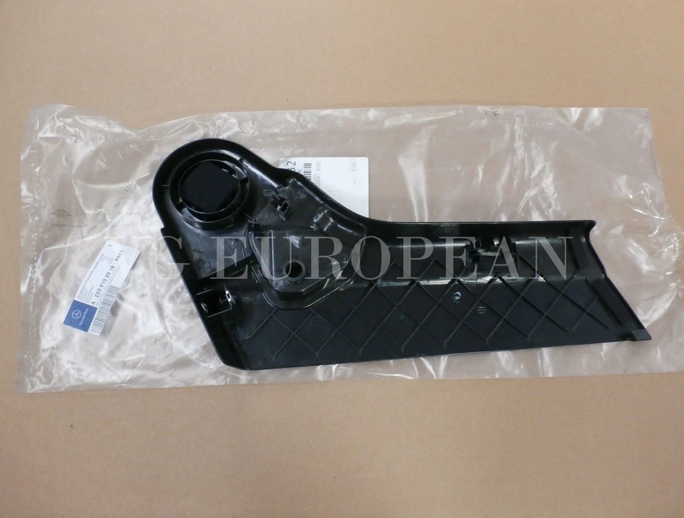 Cubierta embellecedora lateral izquierda asiento conductor mercedes-benz w220 clase s 2000-2002 s500 s430 Foto 2 de 3