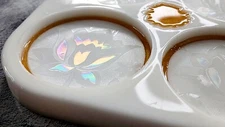 Holographic FLOWERS Coaster Silicone Mold AU