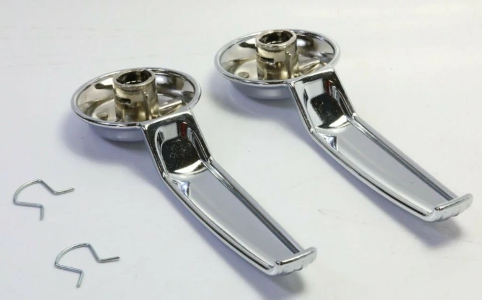 Juego de pares de manijas de puerta interiores delanteras para camioneta Chevy GMC Foto 2 de 3