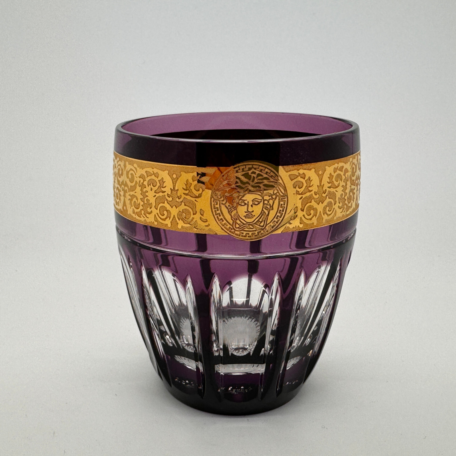 VERSACE Gala Prestige Purple Medusa WHISKY TUMBLER New in Box  Rosenthal