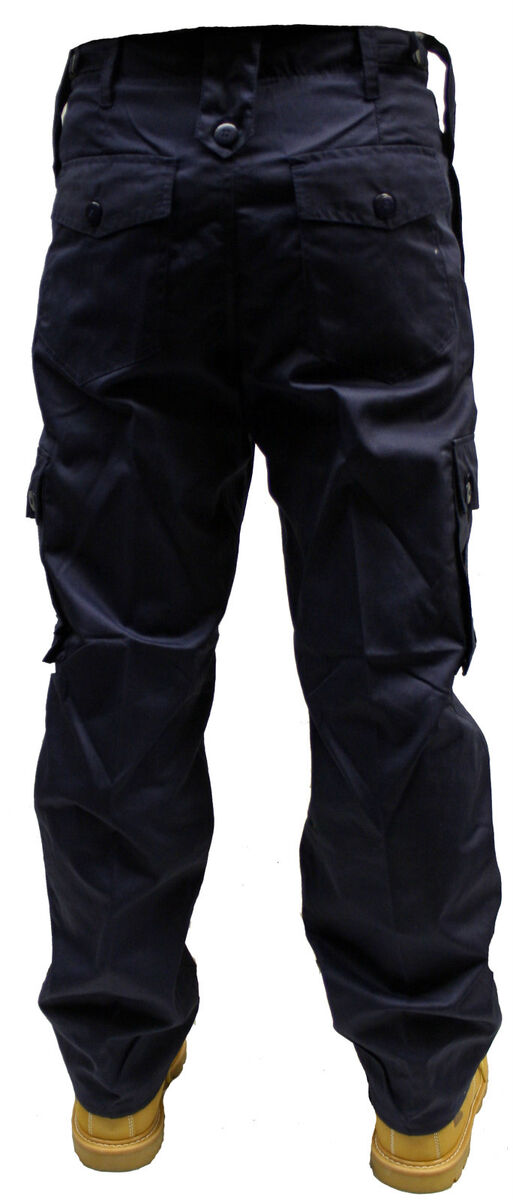 NAVY BLUE ARMY SECURITY COMBAT TROUSERS PANTS 30 32 34 36 38 NAVY BLUE ARMY SECURITY COMBAT TROUSERS PANTS 30 32 34 36 38