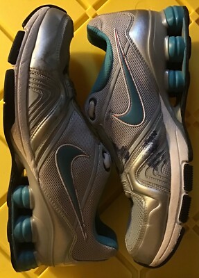 Nike Shox Gray/Blue Style Code 334049-041 Women s Shoes Size 7