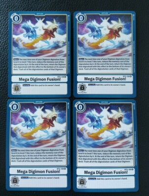 Digimon Card Game Battle of Omni BT5-109 Mega Digimon Fusion! x4 Playset  NM/M | eBay