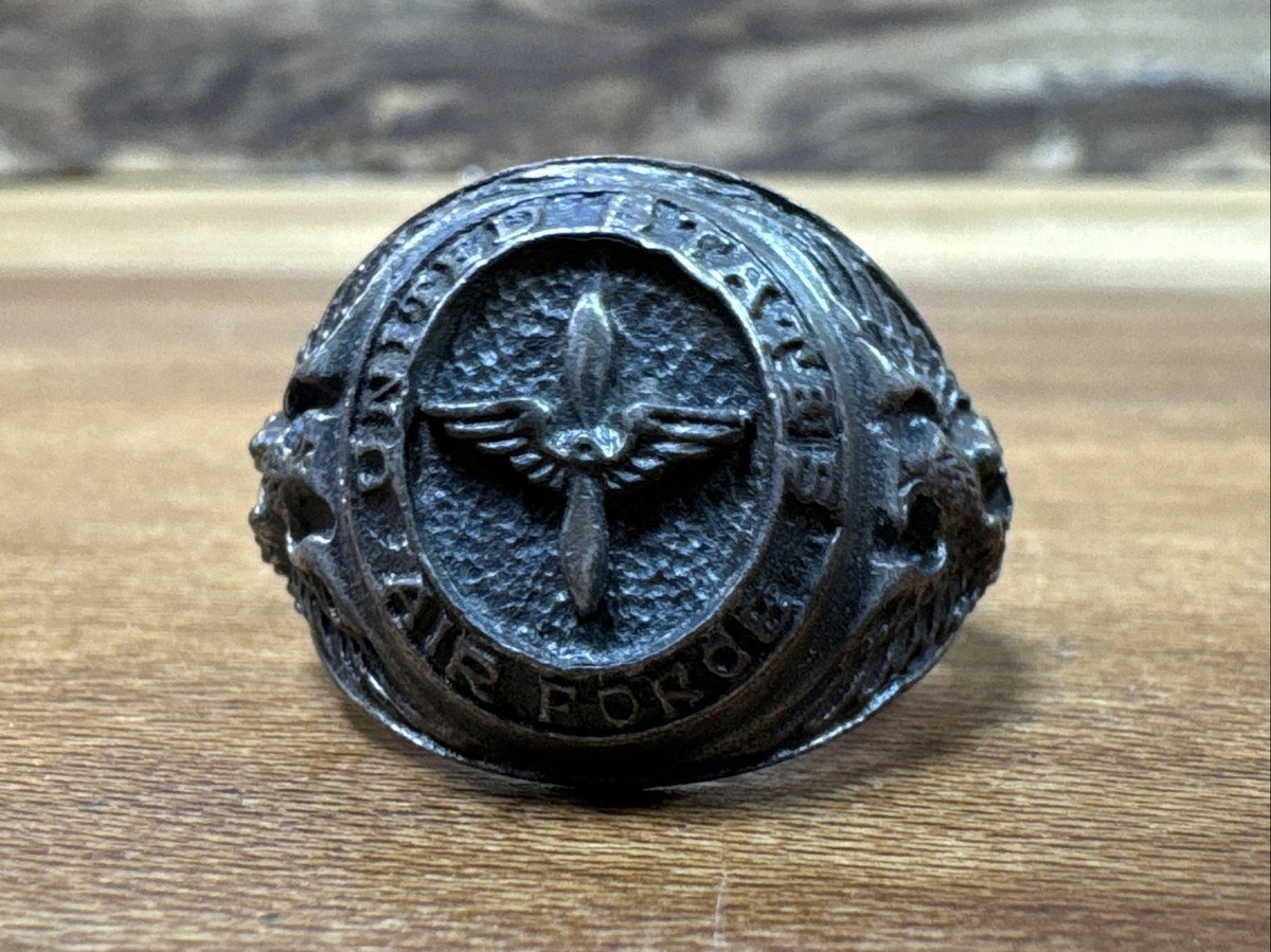 Ww2 United States Air Force Air Corp Sterling 925 11.9g Size 10.5 Y610 | eBay Ww2 United States Air Force Air Corp Sterling 925 11.9g Size 10.5 Y610 | eBay