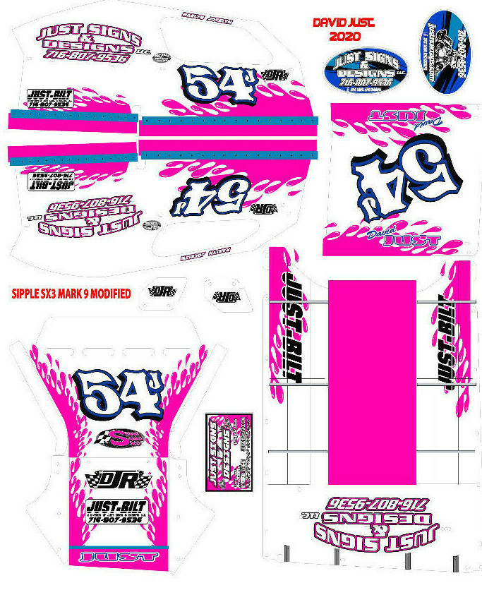 SIPPLE SPEED SHOP SX3 MARK 9 DAVID JUST 2020 THEME WRAP KIT EBay