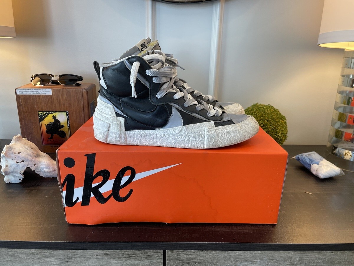 Blazer Mid Sacai Nike Stockx Nike Blazer Mid Sacai Black Grey Men's BV0072-002 US main image 0