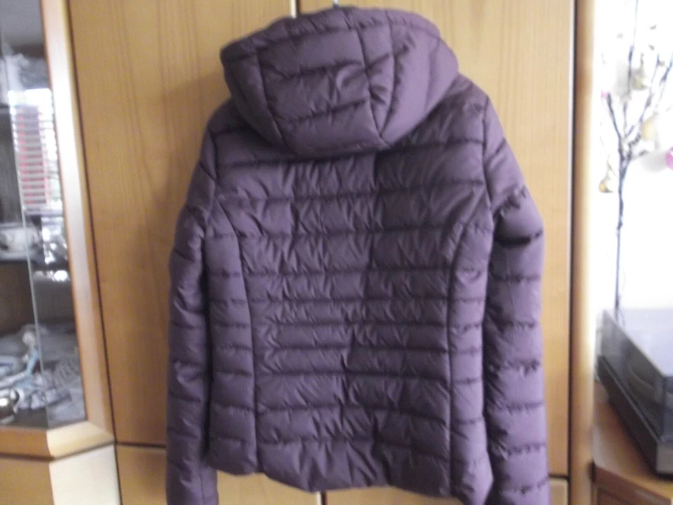 NEU Steppjacke Bordeauxrot Burgundy 34 36 XS Weinrot Dunkelrot Pflaume - Bild 3 von 4