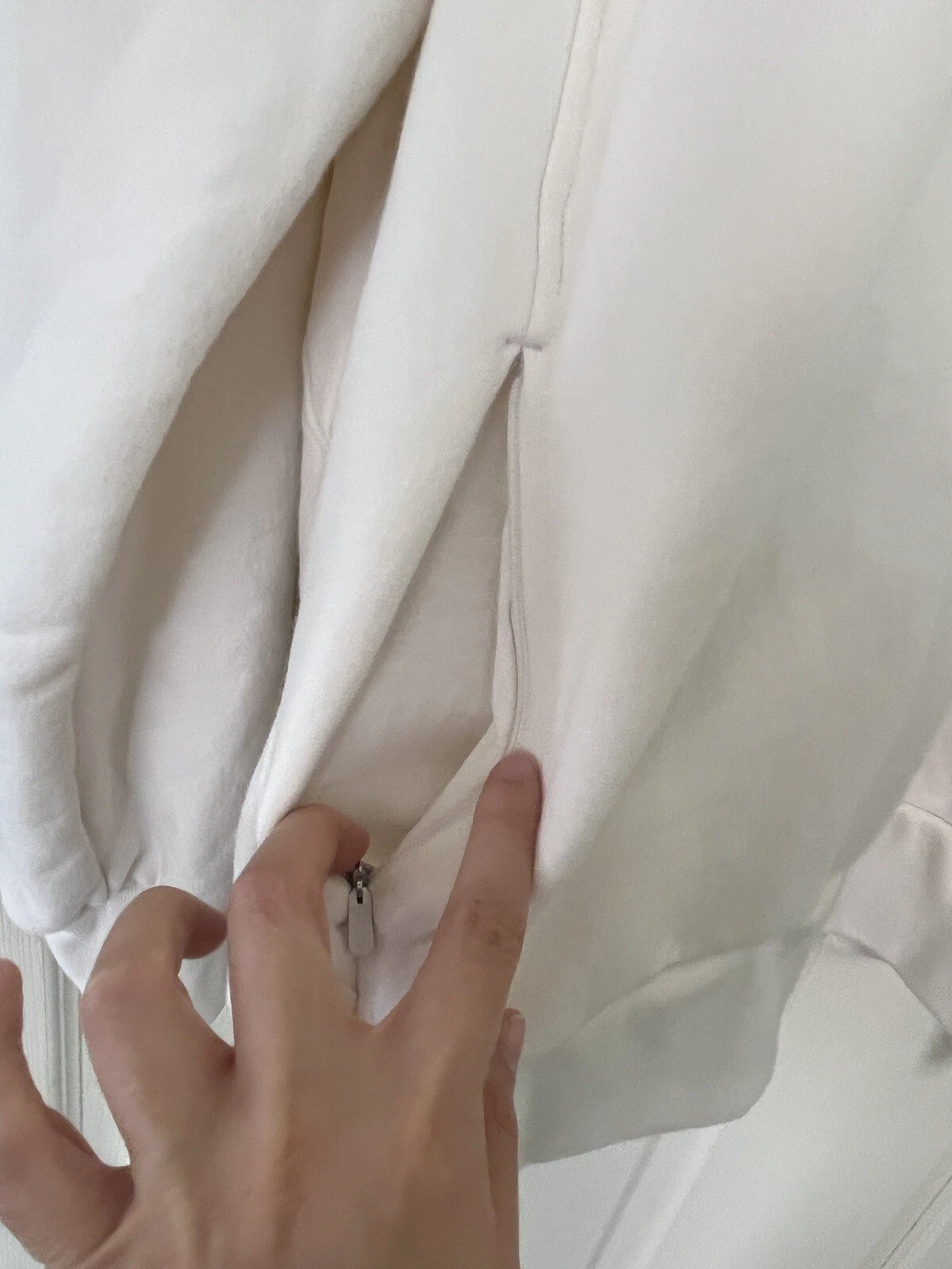 OFF WHITE Felpa con cappuccio pull over Athleta Off bianca crema cotone cotone taglia media