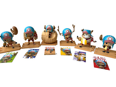 6x One Piece Hidden Dissectibles Serie Three Figure Chopper Mighty Jaxx Komplett