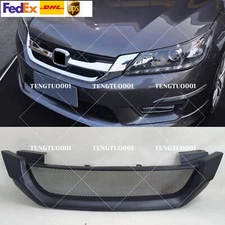Fit 13-15 Honda Accord 4 Door Black JDM Mod Style Front Bumper Hood Grille