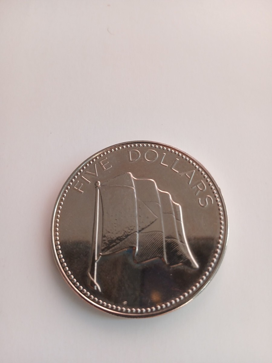 1978 Bahamas Frankin Mint $5 Dollars Choice Proof Like Copper
