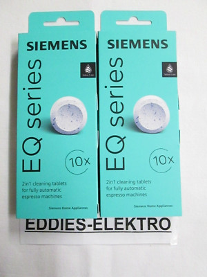 2x Bosch Siemens TZ80001 Reinigungstabletten Inhalt 20 Stück TZ80001A / TZ80001N