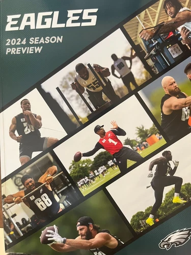 SUPER BOWL LIX 59 STADIUM "HOLOGRAPHIC" GAME PROGRAM + 2024 2025 EAGLES YEARBOOK - Picture 4 of 4