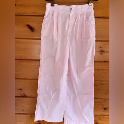 NWOT ZARA  WIDE LEG PANTS WITH DARTS S