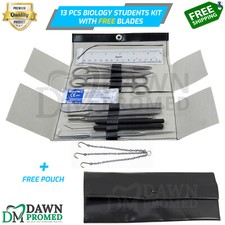 13 Pcs Minor Surgery Biology Medical Student Dissecting Tool Kit Set German Gr