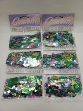 Lot of 6 .5oz Package Paper Art Confetti Cards/ Baby/Shower/Party/Decorations  