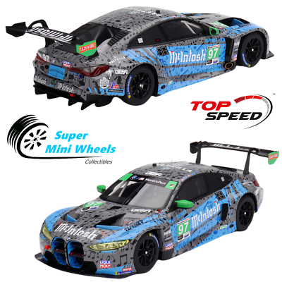 Top Speed 1:18 BMW M4 GT3 #97 2023 IMSA Laguna Seca GTD 2nd Place