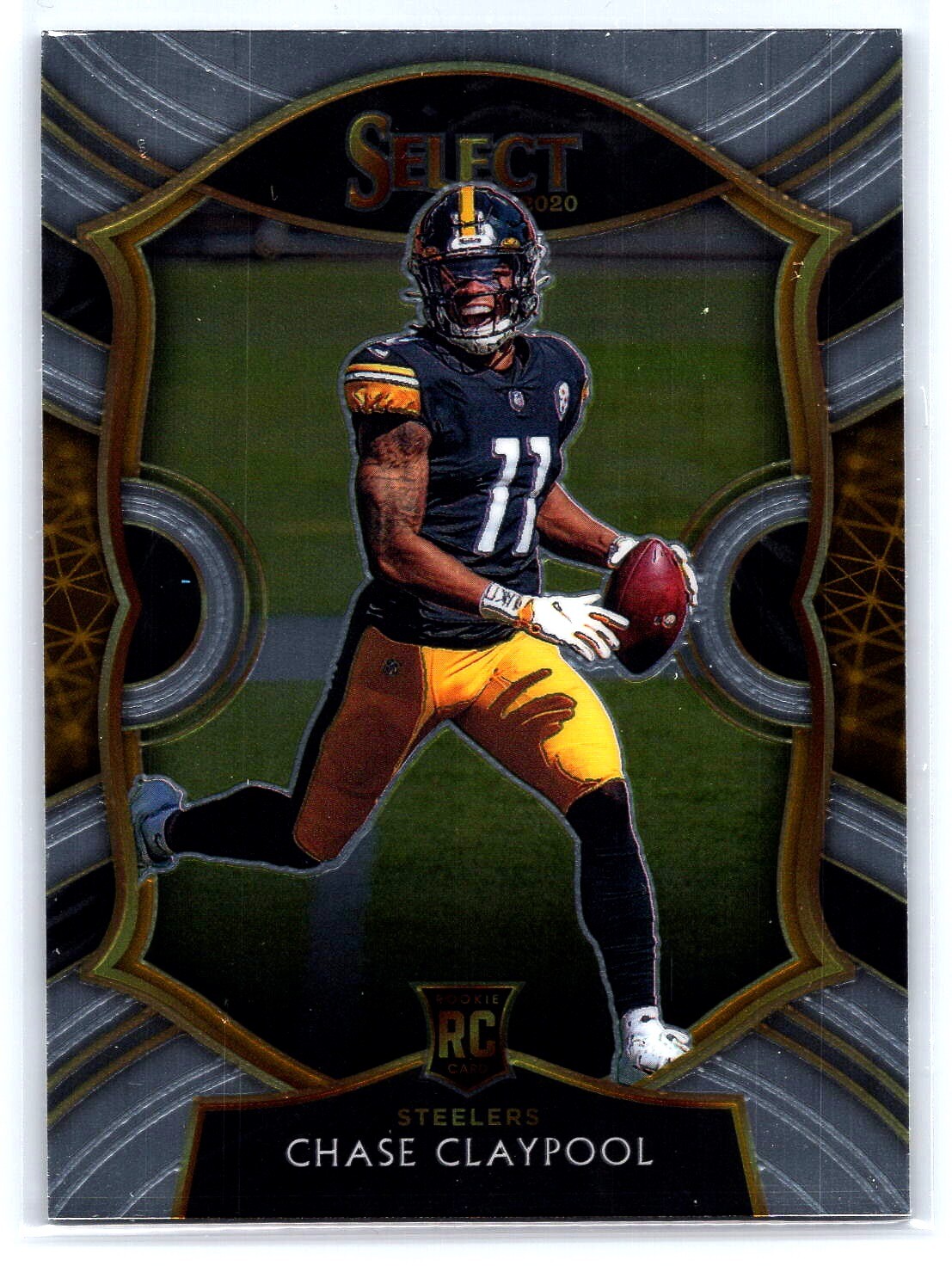 2020 Select Football Base Rookie RC #70 Chase Claypool Pittsburgh Steelers