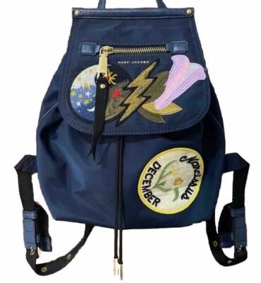 RARE Marc Jacobs Embellished Nylon Patchwork Drawstring  display picture 3