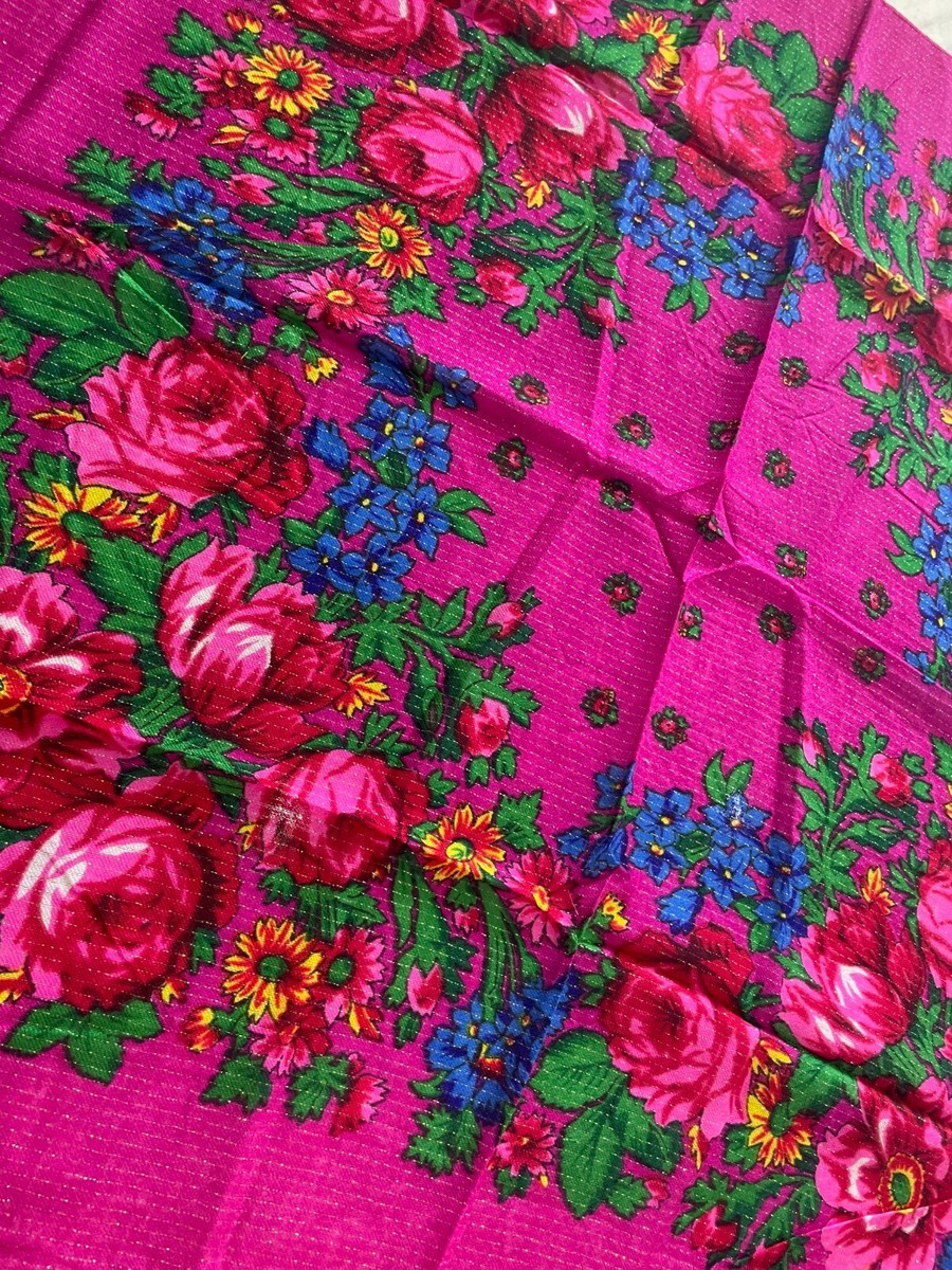 Amerivintage SMOKE FLOWER SCARF (スカーフのみ) SMOKE FLOWER SCARF JACKET